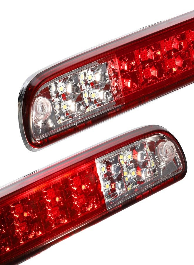 Partsam High Mount Stop Light Third 3rd Brake Light Replacement for F250 F350 F450 F550 Super Duty 1999 to 2016 / Ranger/B series LED Rear Cab Roof Center Mount Brake Stop Tail Cargo Light Lamp (Red) - Image 5