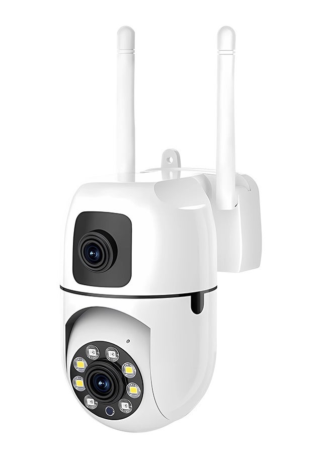 Generic - RUBO Safe Live Camera Dual-Lens Indoor Camera, 2MP 360° Dual Lens Smart Security Camera, WiFi Wireless Indoor Security Camera, Motion Tracking, Dual-Screen Display/Audio, Phone Alerts - Image 1
