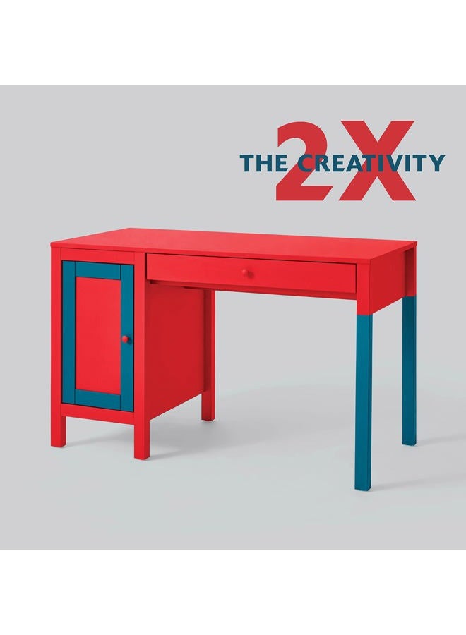 RUST-OLEUM 334094 طلاء رذاذ لمسة الرسام 2X تغطية فائقة، 12 أونصة، أحمر تفاحي ساتان - Image 4