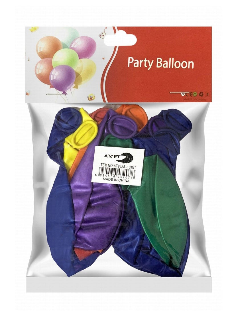 ATKET 10-Piece Party Balloons Multicolour