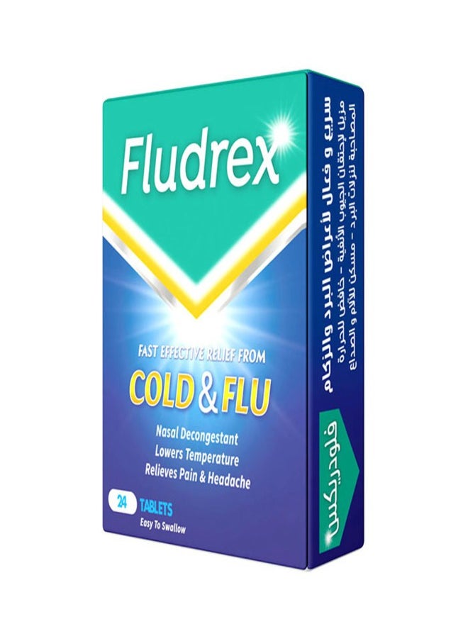 FLUDREX Cold and Flu Tablets 24'S 