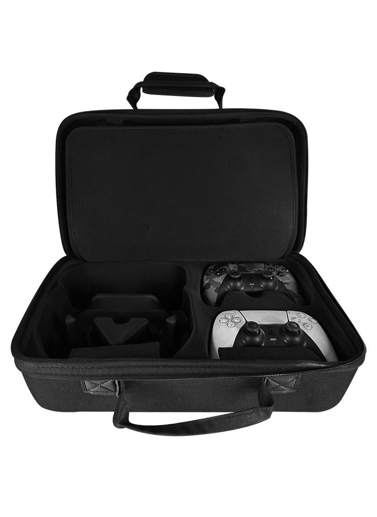 XICEN Protective Travel Bag for PS5 Slim Console,Hard Shell Bag For PS5 (Black)  - Image 2