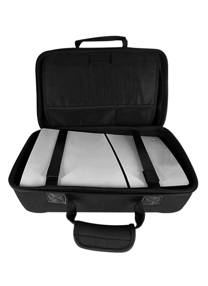 XICEN Protective Travel Bag for PS5 Slim Console,Hard Shell Bag For PS5 (Black)  - Image 3