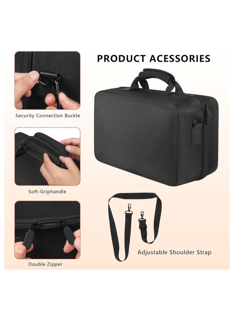 XICEN Protective Travel Bag for PS5 Slim Console,Hard Shell Bag For PS5 (Black)  - Image 4