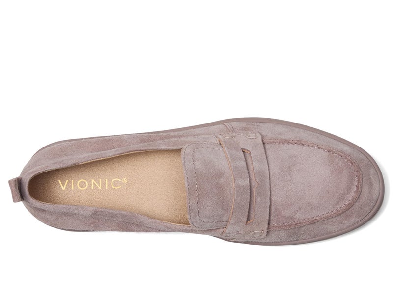 Vionic Womens Uptown Slip-ons Magnolia Dusk Grey Waxed Suede 9 M - Image 2