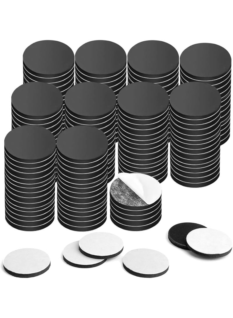 100 Pcs Magnetic Dots - Self Adhesive Magnet Dots (0.8" x 0.8") - Perfect for DIY, Art Projects, Whiteboards & Fridge - Flexible Sticky Magnets - Sheets is Alternative, Stickers, Strip, Magnetic Squares Dots  - Image 1