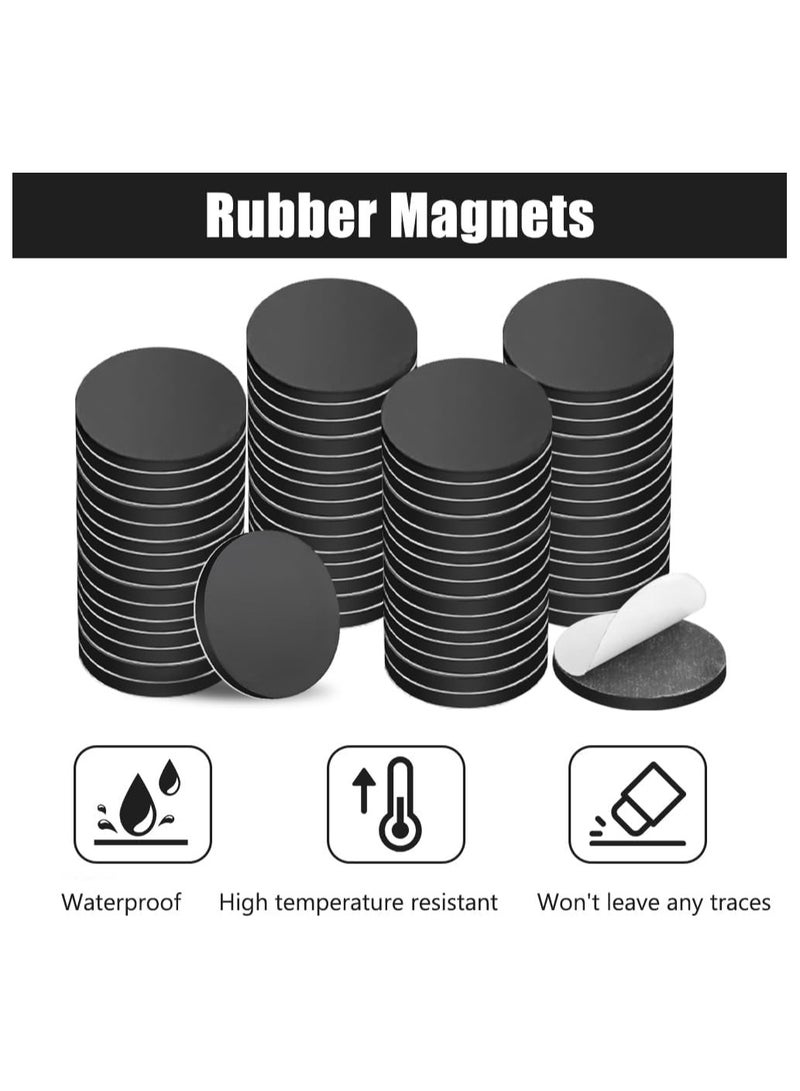 100 Pcs Magnetic Dots - Self Adhesive Magnet Dots (0.8" x 0.8") - Perfect for DIY, Art Projects, Whiteboards & Fridge - Flexible Sticky Magnets - Sheets is Alternative, Stickers, Strip, Magnetic Squares Dots  - Image 4