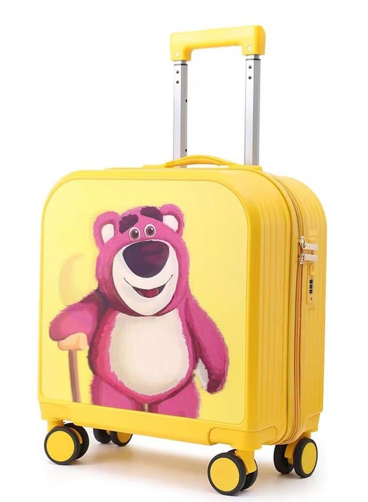 CityRiya-Long Kids' Luggage, Travel Suitcases for Girls Boys, Children's Cycling Luggage, 20" Toddler Suitcase Kid Ride Rolling, Travel Luggage Sets for Kid, Kids Ride On Suitcase, Child Carry-On Luggage  - Image 1