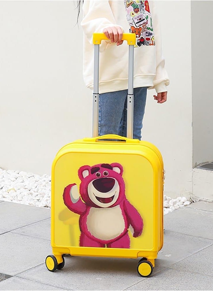 CityRiya-Long Kids' Luggage, Travel Suitcases for Girls Boys, Children's Cycling Luggage, 20" Toddler Suitcase Kid Ride Rolling, Travel Luggage Sets for Kid, Kids Ride On Suitcase, Child Carry-On Luggage  - Image 2