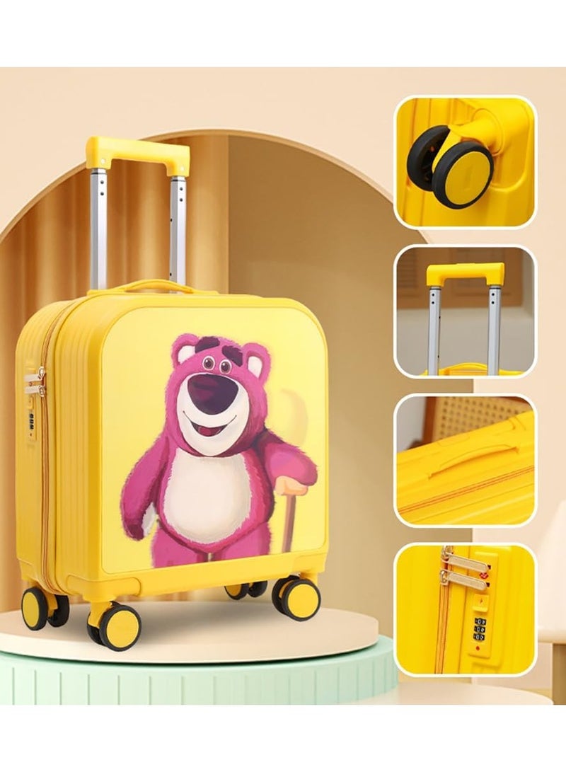 CityRiya-Long Kids' Luggage, Travel Suitcases for Girls Boys, Children's Cycling Luggage, 20" Toddler Suitcase Kid Ride Rolling, Travel Luggage Sets for Kid, Kids Ride On Suitcase, Child Carry-On Luggage  - Image 5