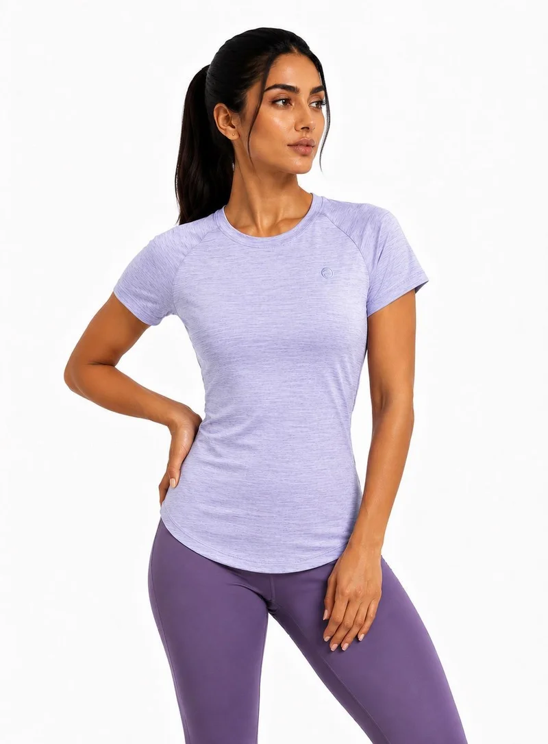 Prima Ace purple Women's T-Shirt Gym Addict Premium Purple for Women | Best Price UAE
