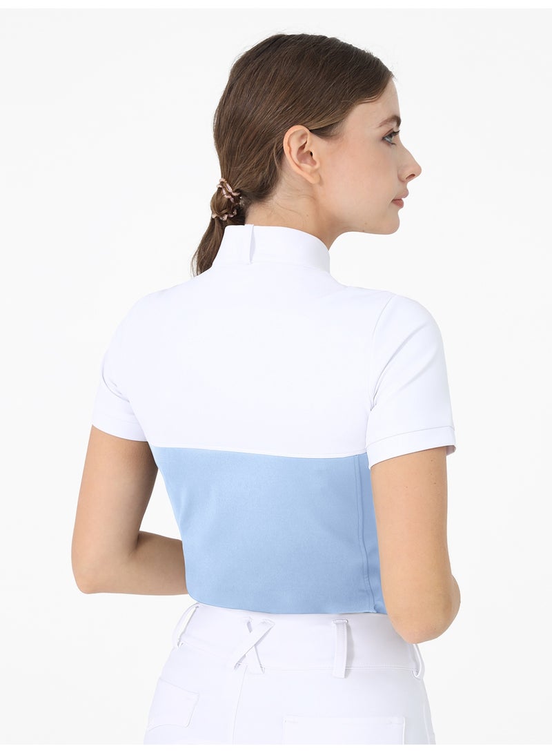 general Equestrian T-Shirts Women Riding Horse Clothes Short Sleeve Show Top - Image 4