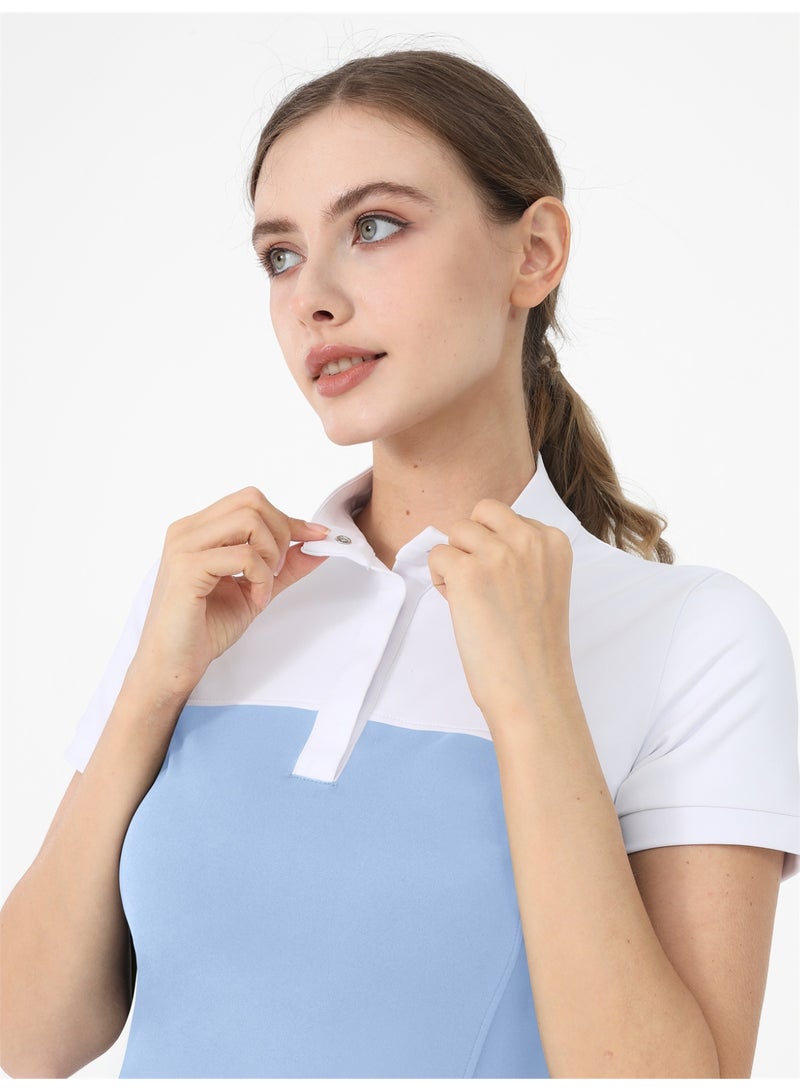 general Equestrian T-Shirts Women Riding Horse Clothes Short Sleeve Show Top - Image 3