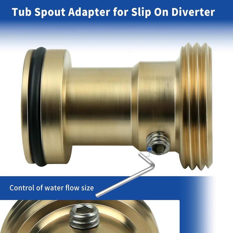 DZQPPC RP33794 Tub Spout Adapter for Slip-On Diverter, for Delta RP19820 RP17453 Replacement Kit - Image 5