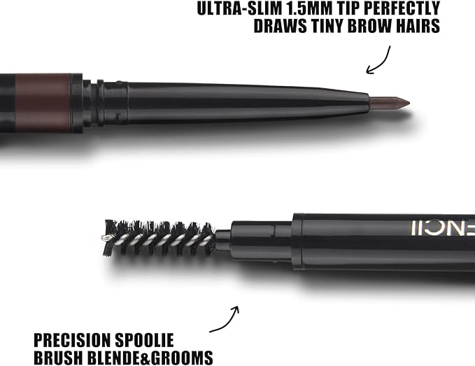 Anglicolor Natural Look Eyebrow Pencil LongLasting Waterproof Precise Application Vegan CrueltyFree 008g 104Dark Brunette - Image 4