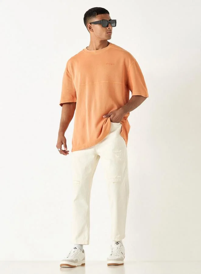 Lee Cooper Lee Cooper Ribbed Crew Neck T-shirt with Short Sleeves