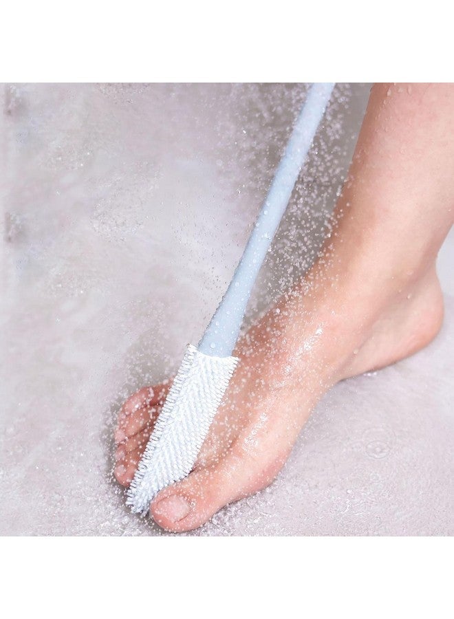 DEVANI IMPEX Toe Cleaning Brush Foot Scrubber in Shower with Long Handle Silicone Foot Brush Soft Skin Exfoliation Lotion Applicator for Foot Seniors,Elderly, Men and Women - Image 3