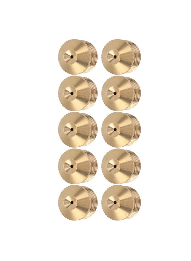 Thoraya - 10pcs Brass Misting Nozzles Fog Sprinkler Head for Factory Site Coal Mine Garden Lawn Cooling System G1/2 Inch - Image 1