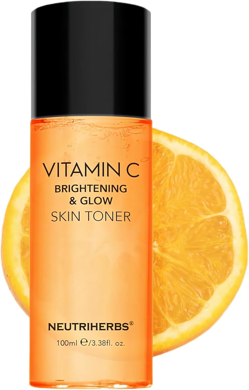 Neutriherbs Vitamin C Niacinamide Brightening Toner for Face Oil Balancing Hydrating Face Calming Irritated Skin Tonic Refreshing AlcoholFree Toner with Witch Hazel Hyaluronic Acid 100ML