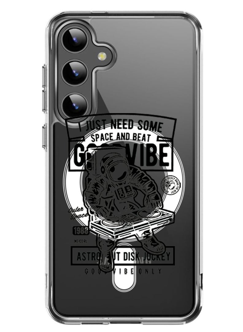 Theodor Magnetic Case for Samsung Galaxy S24 Plus 6.7-inch Compatible with MagSafe Wireless Charging, Shockproof Phone Bumper Cover Good vibe copy - Image 1