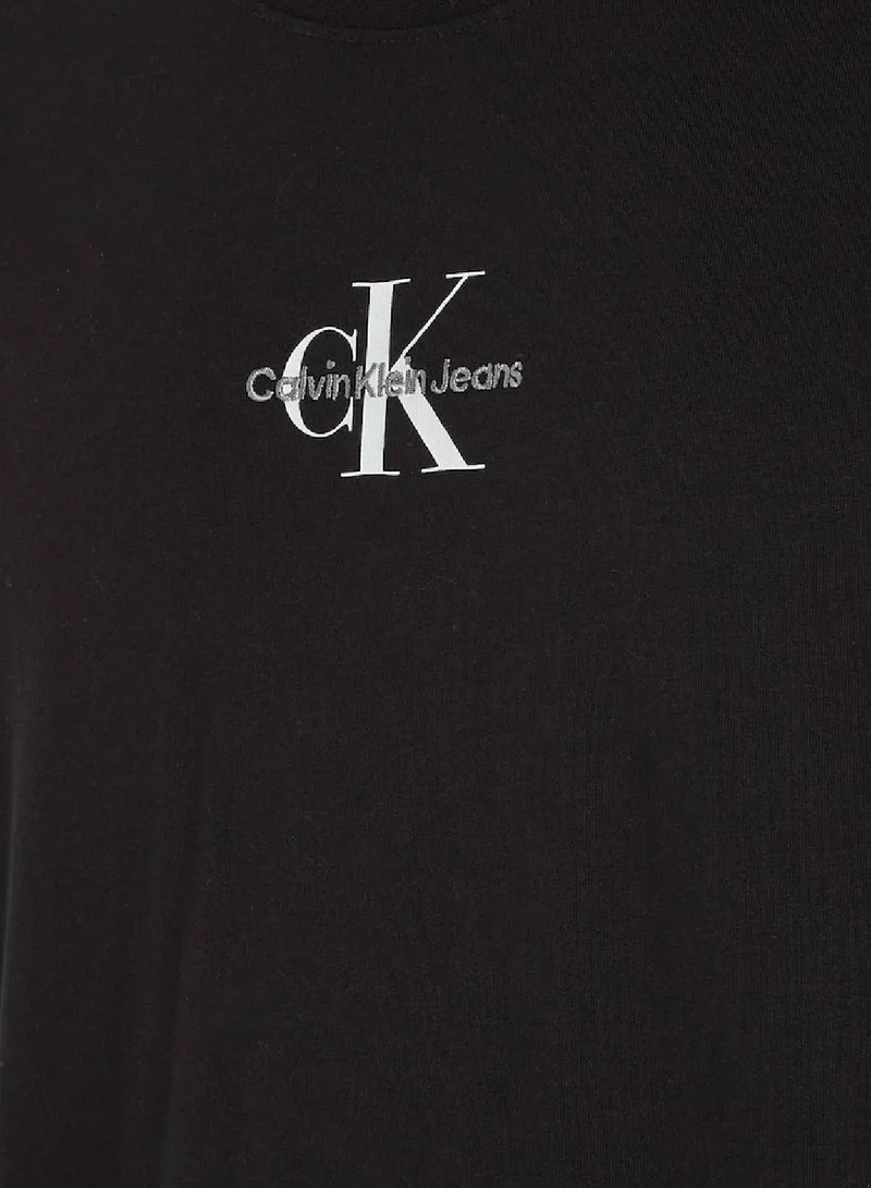 Calvin Klein Jeans Men's Cotton Monogram T-Shirt -  cotton jersey, Black