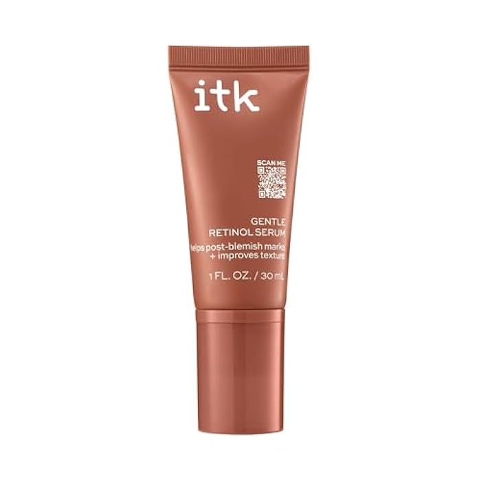 ITK Skincare Gentle Hydrating Nightly Retinol Facial Serum for All Skin Types, 1 oz - Image 1