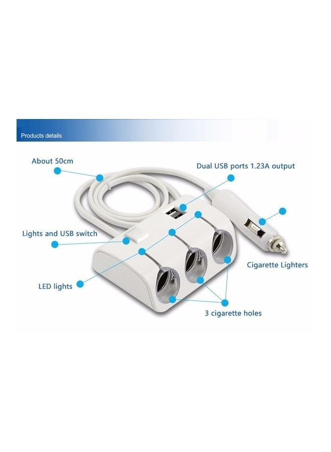 Loquat 3-Way Socket With USB - Image 3