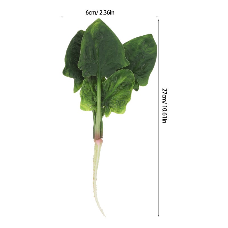 2pcs Realistic Artificial Fake Vegetables Lifelike Decorative Food Set Faux Veggies For Home Kitchen Decor Set Photo Props - Image 4