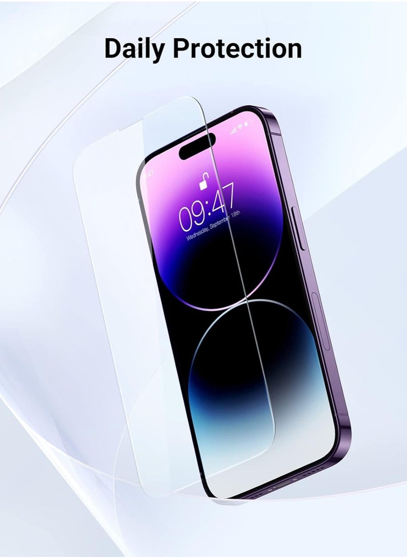 Techie 2 Pack Apple iPhone 14  Pro Max Screen Protector, 9H Tempered Gorilla Glass, Easy Install Alignment Frame, Ultra Clear, Bubble-Free, Case-Friendly  - Image 5