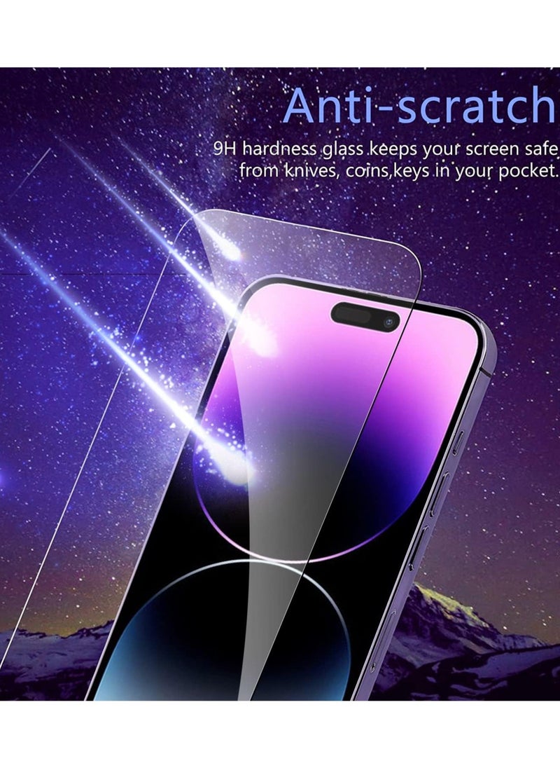 Techie 2 Pack Apple iPhone 14  Pro Max Screen Protector, 9H Tempered Gorilla Glass, Easy Install Alignment Frame, Ultra Clear, Bubble-Free, Case-Friendly  - Image 4