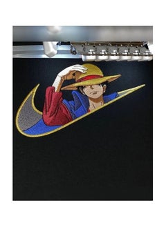 MERCH One Piece Monkey Luffy Embriodery Swoosh T-Shirt  - Image 4
