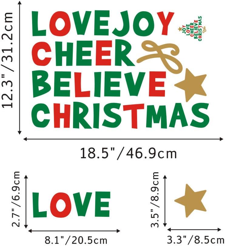 IARTTOP Crayon Christmas Quote Decal - Image 4