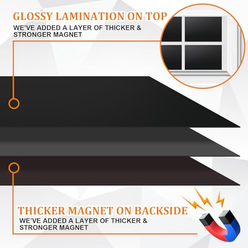 RHULKRUI Glossy Magnetic Garage Door Windows,Garage Door Magnetic Decorative Hardware,Garage Magnets Decoration 4X6 inches-32pcs for 2 Garage Doors - Image 5