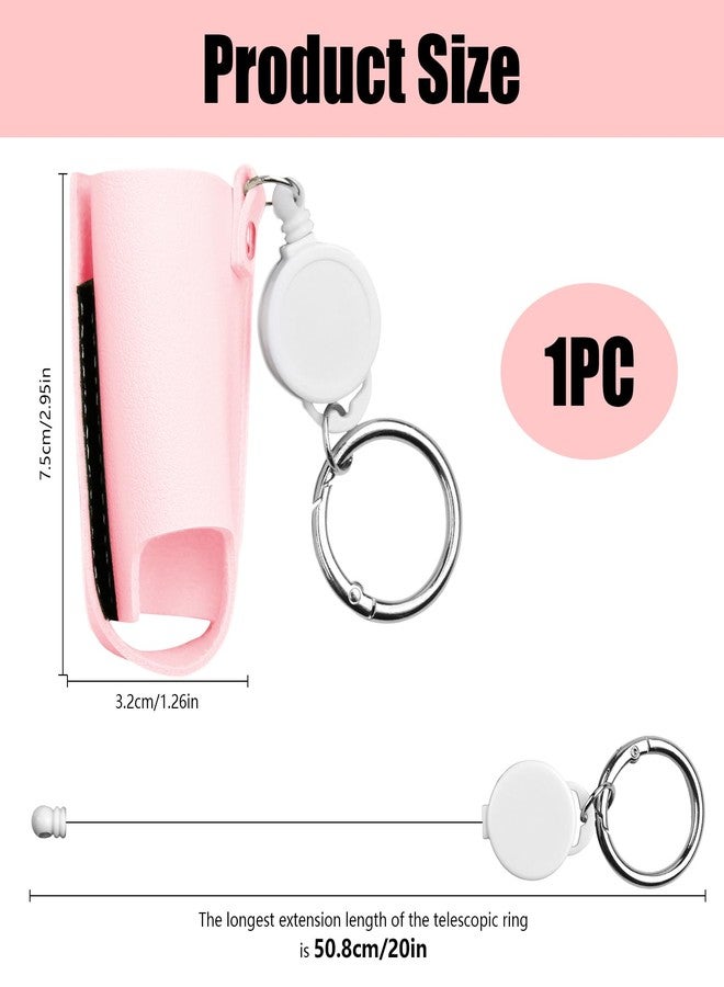 SHFGYG Asthma Inhaler Holder PU Leather Holster,Inhaler Keychain Retractable Clip - Image 2