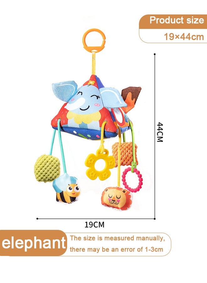 Vinnatsu Baby Crib Mobile with Hanging Rattle Toys Crab Stroller Toy with Drawstring Clamp, Multifunctional Hanging Teether for Car Seat, Crib & Stroller Best Baby Gift for Newborns 0-6 Months - Image 2
