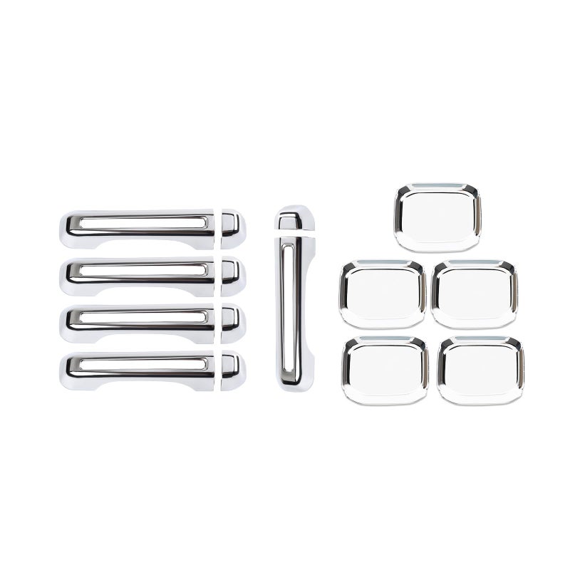 JOSHELA for Jeep JL Tailgate Door Handle Cover Trim Bowl Fit for Jeep Wrangler JL JLU 2018 up 4DR Chrome Exterior Accessories 10pcs - Image 2
