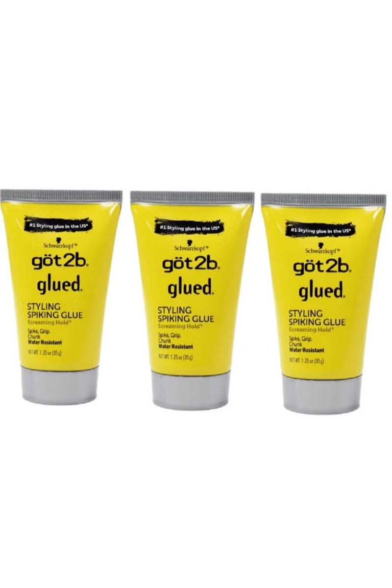 جوت تو بي غراء تصفيف الشعر المقاوم للماء والشائك من Got2b للجنسين، 1.25 أونصة، عبوة من 3 قطع - Image 1