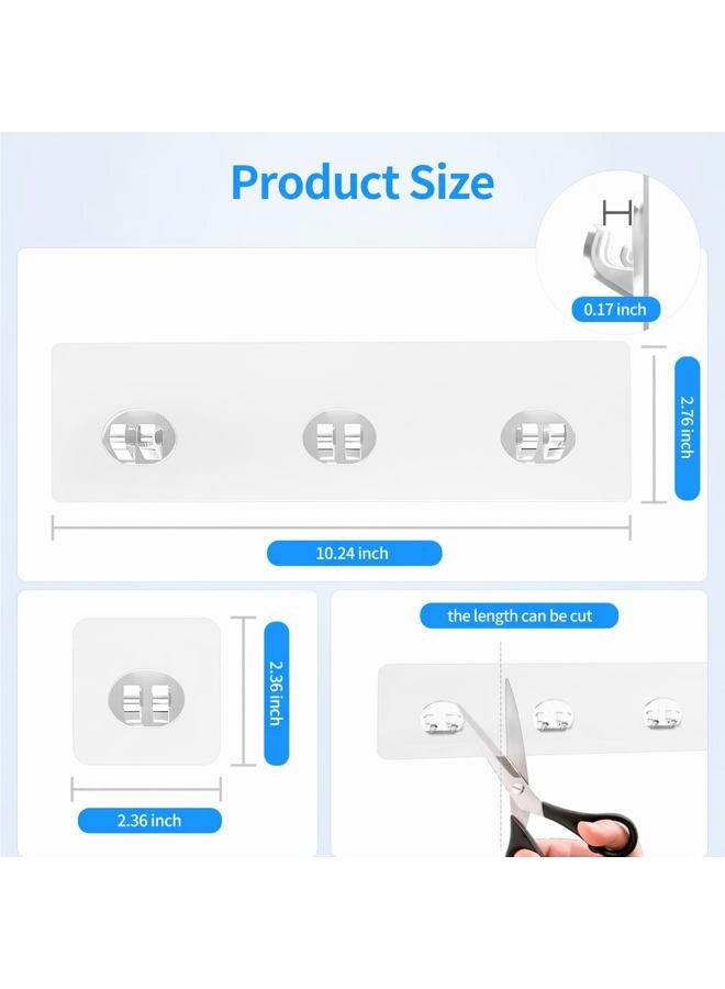 IOMDRWU Elegant Shower Caddy Adhesive Replacement, 6 PCS Strong Waterproof Adhesive Hooks and Strips for Shower Shelf and Bathroom Storage Shelf, No Drilling Also Fit Kitchen Rack - Image 2