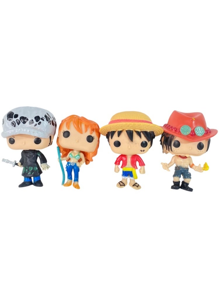 بوب! أنيميشن: ون بيس - عبوة من ٤ قطع - مجسمات فينيل قابلة للتجميع - فكرة هدية - منتجات رسمية - لعبة للأطفال والكبار - لمحبي الأنمي - مجسمات لهواة الجمع - Image 1