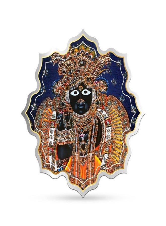 Silviya BIS Hallmarked Bankey Bihari Ji 999 Pure Silver Coin (20g) Lotus Shape: Lord Krishna Devotee Gift - Vrindavan Temple Souvenir - Janmashtami Offering - Image 2