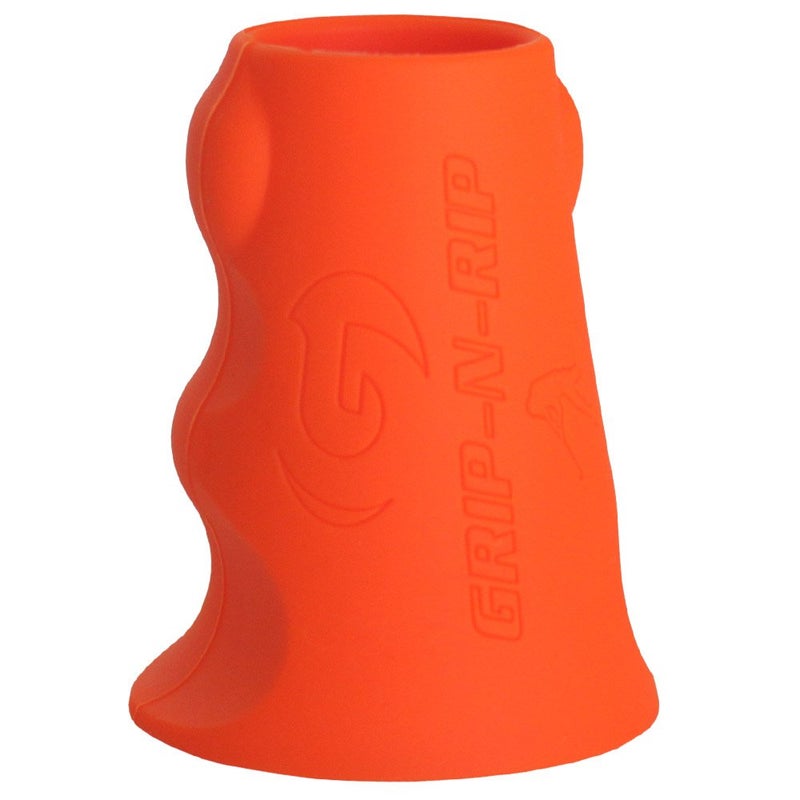 Grip-N-Rip Trigger Baseball/Softball Bat Grip Ergonomic Asymmetrical Design for Enhanced Comfort & Control Features Grooves for Finger Placement, Smooth Palm Relief (Orange) - Image 2