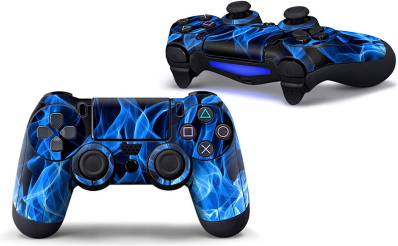 Oiokew غلاف لجهاز تحكم PS4، 3 قطع من ملصقات الفينيل الكاملة للجسم لجهاز بلاي ستيشن 4 (جهاز تحكم PS4 #1) مصمم بالتجربة - Image 3