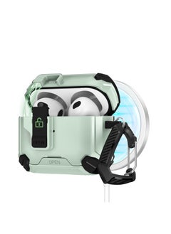 Airpods4 Protective Case Airpods Pro2 Generation Protective Case Apple Mobile Phone Holder Elastic Cover Earpiece Case-Color:Mint Green-Applicable Models:airpods 4