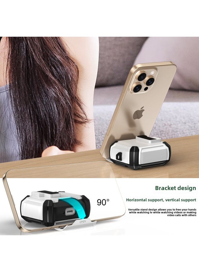 Generic - Airpods4 Protective Case Airpods Pro2 Generation Protective Case Apple Mobile Phone Holder Elastic Cover Earpiece Case-Color:Mint Green-Applicable Models:airpods 4 - Image 1