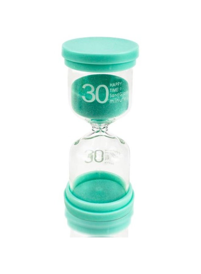 Sand Timer for Room Decoration, Mental Focus, and Precise Time Tracking, Ideal for Coffee Tables, Book Displays, and Festive Events with Random Color Sand Green (model 1-30 minute)