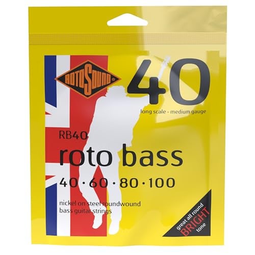 Rotosound أوتار جيتار الباس روتوساوند RB(40) نيكل (غير مغطاة) (40 60 80 100) - Image 2