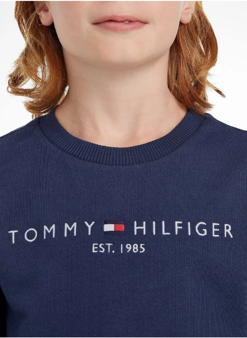 TOMMY HILFIGER Kids' Essential Logo Sweatshirt, Navy