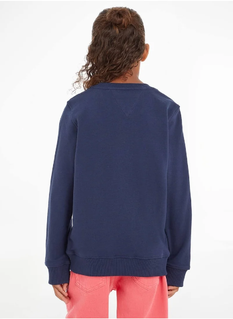 TOMMY HILFIGER Kids' Essential Logo Sweatshirt, Navy