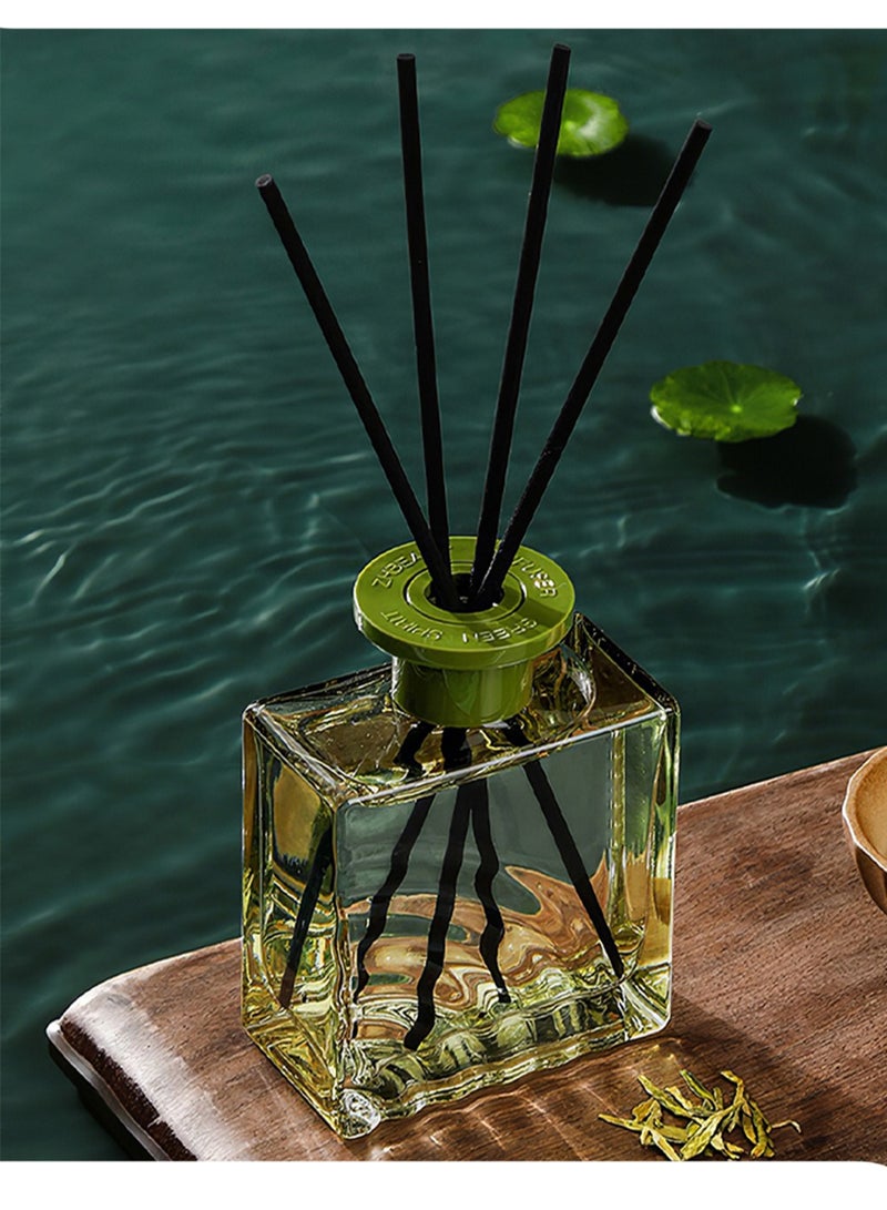 Home Perfume Reed Diffuser, Tea Fragrance Scent Diffuser with 4 Sticks, Natural Long Lasting Essential Oil Air Freshener- 200ml (Gardenia) - Image 1