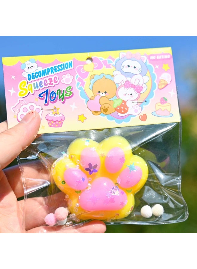 xozgdovg Super Soft Cat Paw Stress Relief Toy 